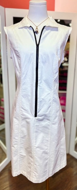 Isle Apparel White Denim Dress