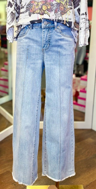 FDJ Olivia Wide Pale Wash Jeans