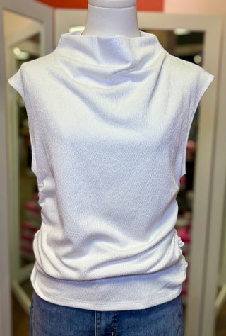 FDJ White Rush Sleeve Top