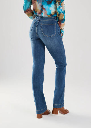 FDJ Olivia Pintuck Bootleg Denim