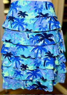 LuLuB ChaCha Palm Tree Skort PTBL