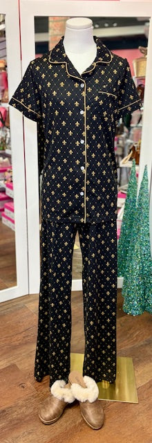 Fleur de Lis PJ Pants