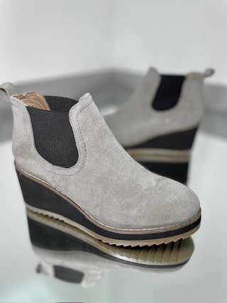 Corky's Grey Suede Love You a Latte Boots