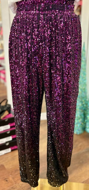 W.A.Y Sequin Purple Pants