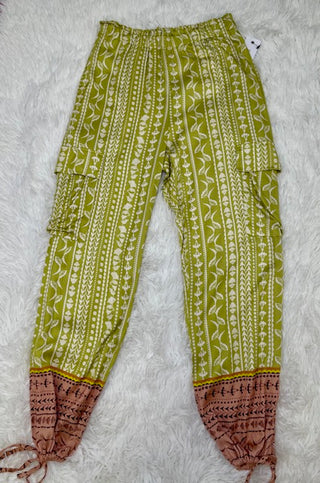 Tribal Border Print Cargo Pant