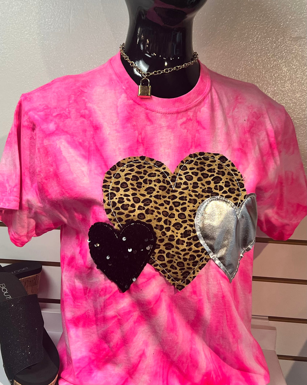 Pink tye die heart trio Valentine shirt – A Splash of Sass